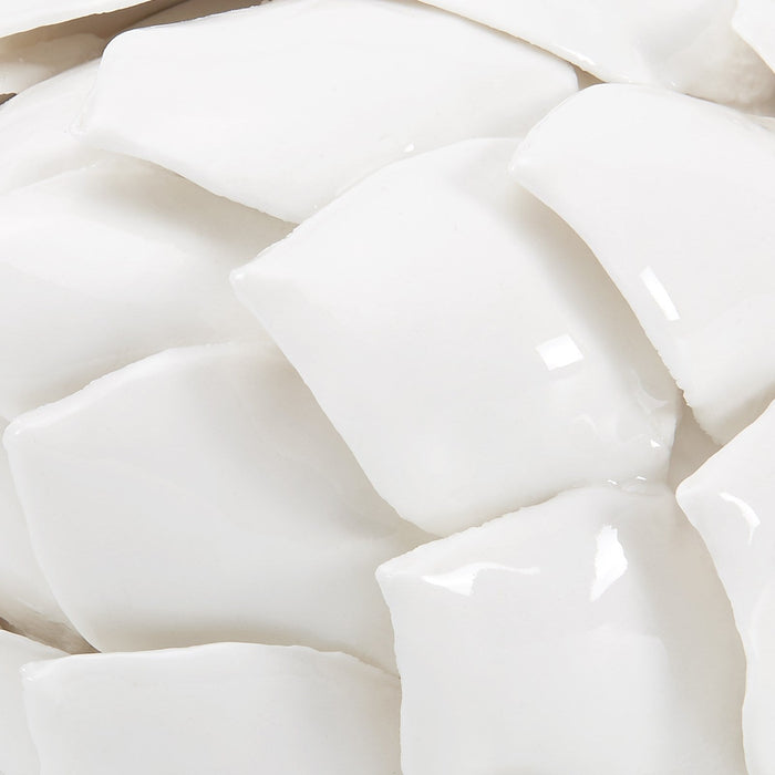Artichoke Porcelain Figure - White