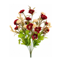 Aster Mum Burgundy 20 Inch Spray| Fall  Stem Embellishment | DIY Wreath Supply