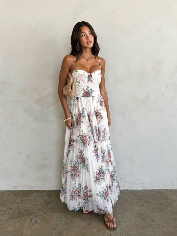Auriel Floral Maxi Dress - Stitch And Feather