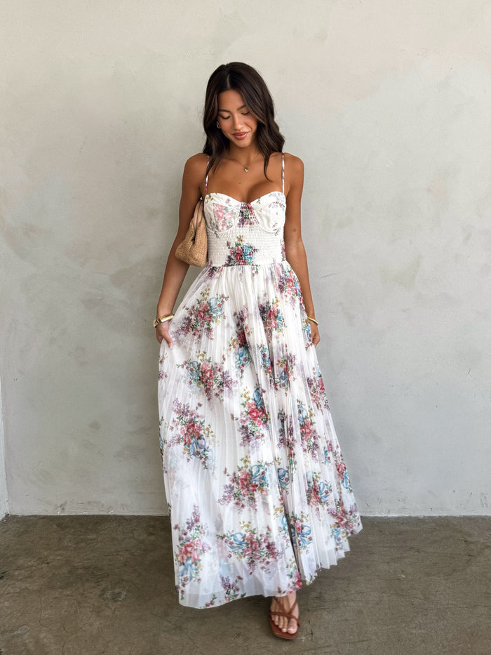 Auriel Floral Maxi Dress - Stitch And Feather
