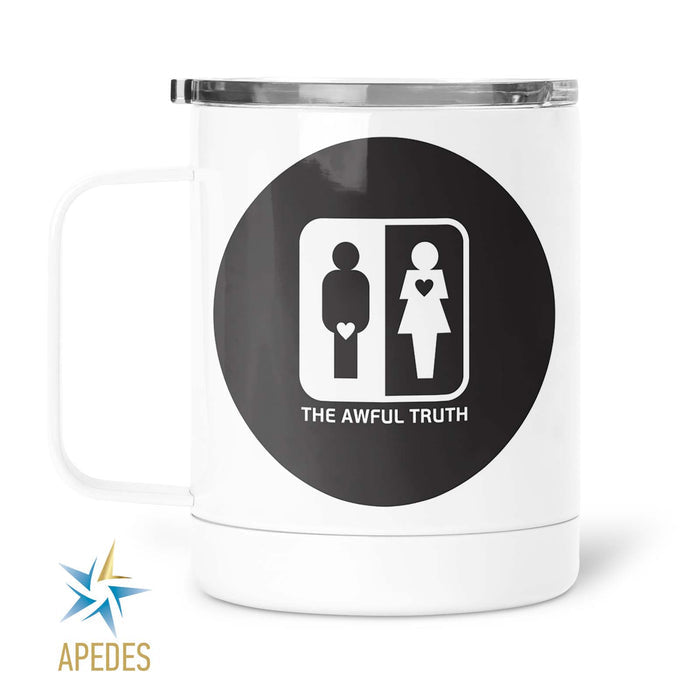 Awful Truth Men Women Heart Love Stainless Steel Travel Mug 13 OZ - Apedes Flags And Banners