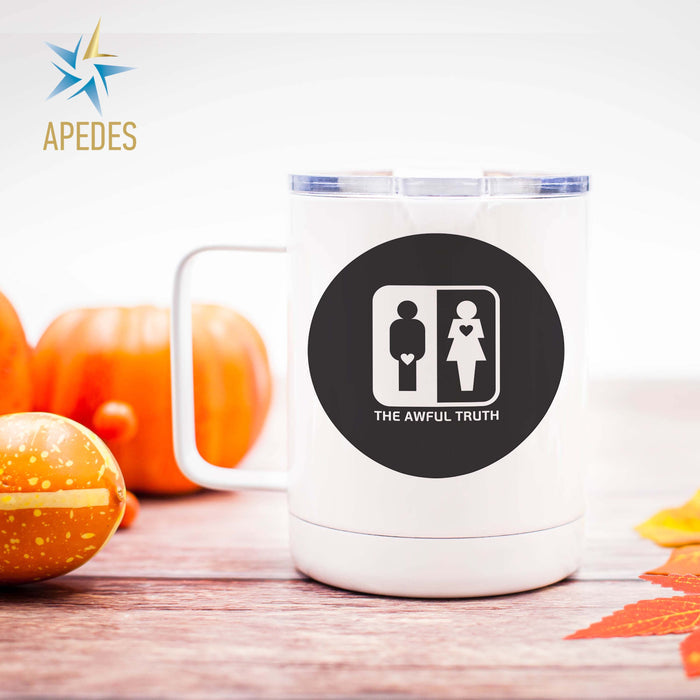 Awful Truth Men Women Heart Love Stainless Steel Travel Mug 13 OZ - Apedes Flags And Banners