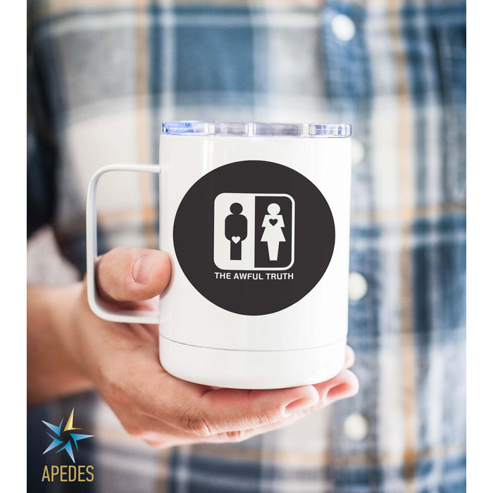 Awful Truth Men Women Heart Love Stainless Steel Travel Mug 13 OZ - Apedes Flags And Banners