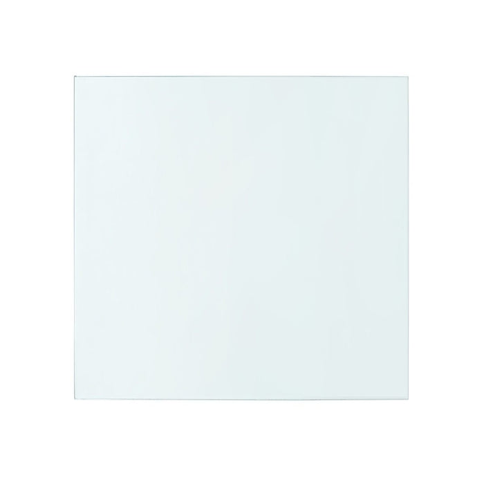 Bethany Large Square Coffee Table Glass Top - Clear