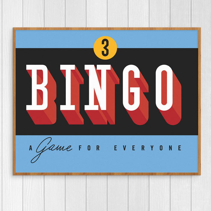 Bingo a Game For Everyone 11 x 14 Print