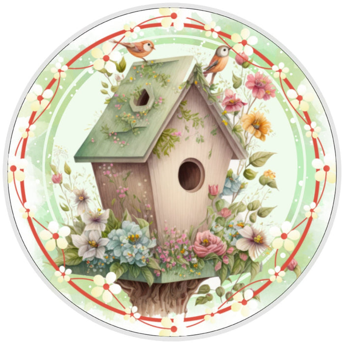 Birdhouse sign, Wreath Sign, Home Decor