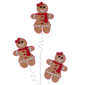 Brown Gingerbread Girl Spray 30"  Holiday Embellishment