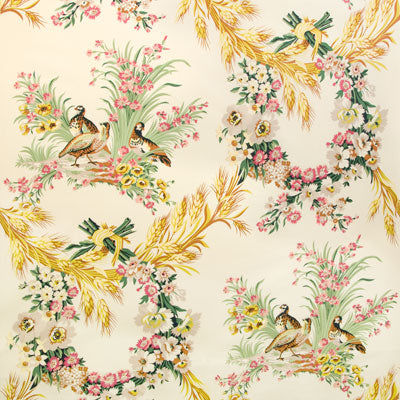 Brunschwig & Fils Les Perdrix Glazed Chintz