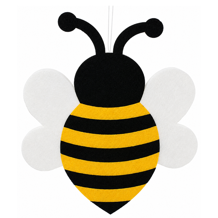 Bumble Bee Foam Felt 12" Attachment, DIY Supplies, Wreath Attachment