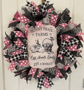 Bunny Trail Easter Door Wreath