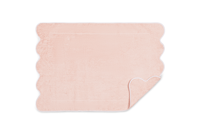 Quilted Tub Mat / Blush / White