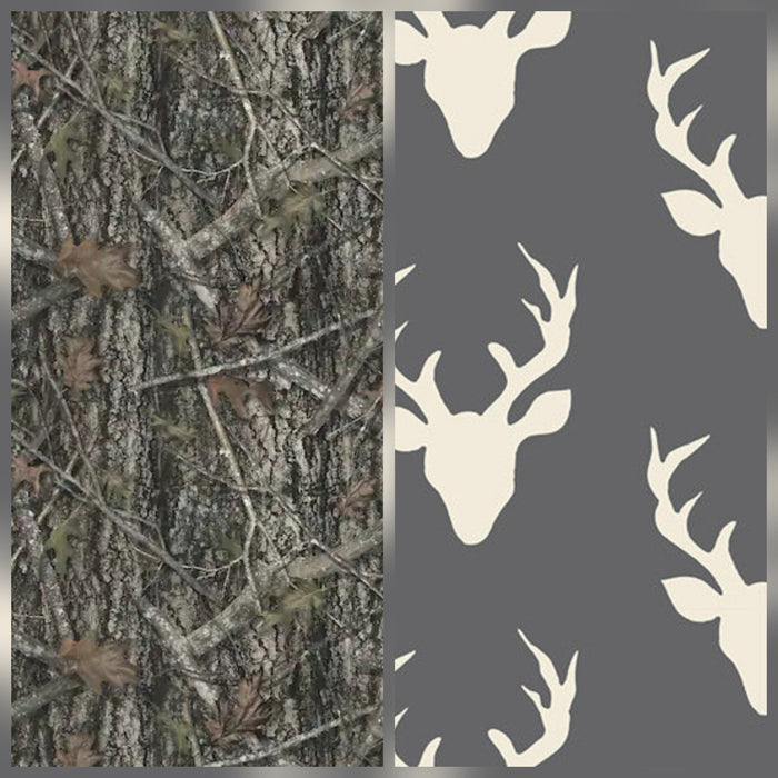 Camo and Buck Woodland Bibs - DBC Baby Bedding Co