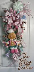 Candyland Gingerbread Swag  Sweet, Whimsical & Full of Holiday Fun 17 x 37 Inches