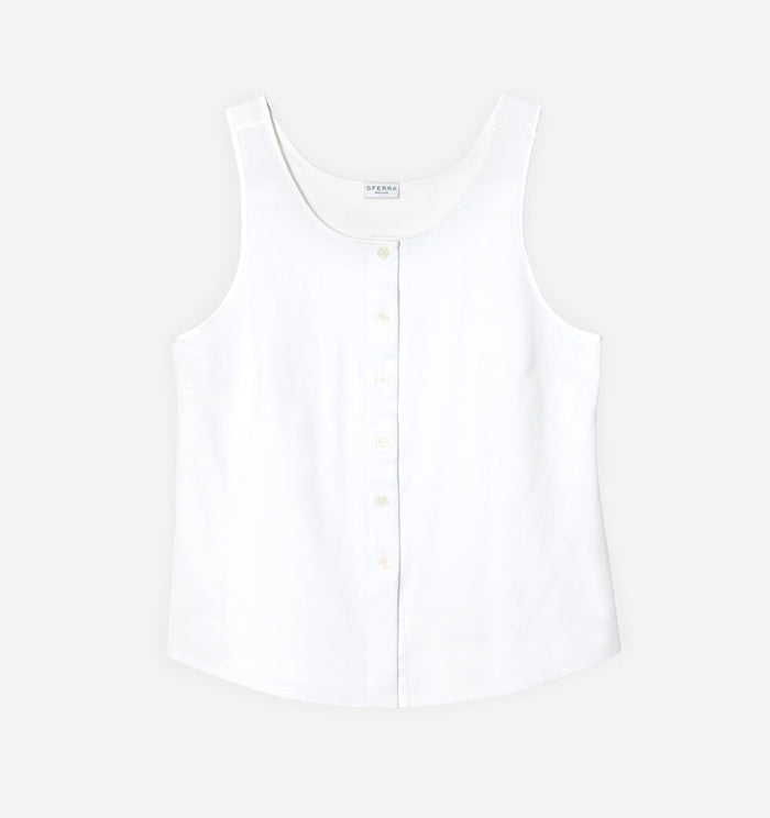 Carica Buttoned Tank Top