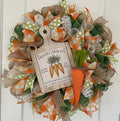Carrot Farm Door Wreath