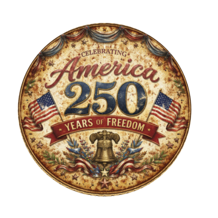 Celebrating America 10" Wreath Sign, Home Decor, The Ritzy Cactus