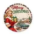Christmas 50's Themed 10" Wreath Sign, Home Decor, The Ritzy Cactus