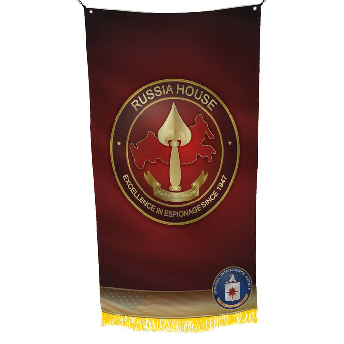 CIA Clandestine Service Russia House Excellence in Espionage Since Flag Banner