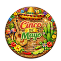 Cinco de Mayo 10" Wreath Sign, Home Decor, The Ritzy Cactus