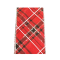 Classic Holiday Plaid Wired Ribbon by JAS Ribbon – 2.5" x 10 Yards, Wreath Ribbon