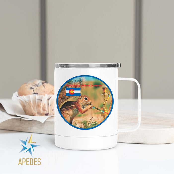 Colorado Resident Stainless Steel Travel Mug 13 OZ - Apedes Flags And Banners