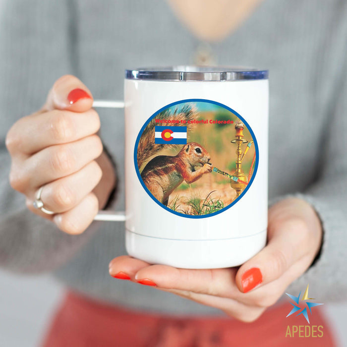 Colorado Resident Stainless Steel Travel Mug 13 OZ - Apedes Flags And Banners