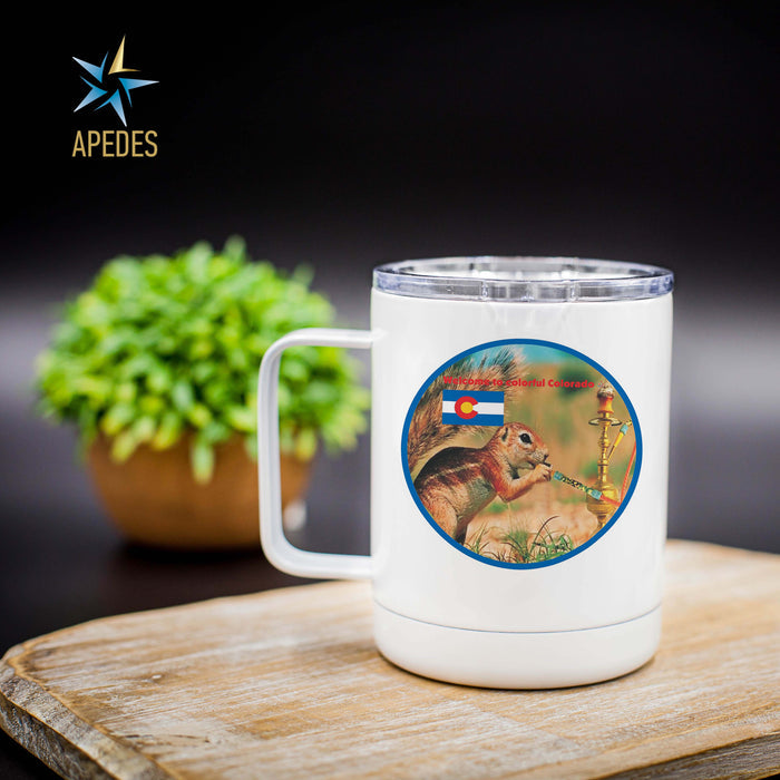 Colorado Resident Stainless Steel Travel Mug 13 OZ - Apedes Flags And Banners