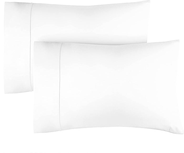 Cotton 400 Thread Count 2 Pillowcase Set - White