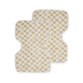 Cotton Muslin Burp Cloth 2 Pack - Adobe Checker