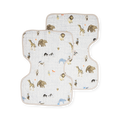 Cotton Muslin Burp Cloth 2 Pack - Party Animals