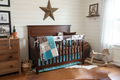 Cowboy and Brownie Calf Minky Western Boy Crib Bedding lifestyle image