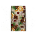 Cozy Christmas Pine Orange Wired Ribbon by JAS Ribbon – 2.5" x 10 Yards, Wreath Ribbon