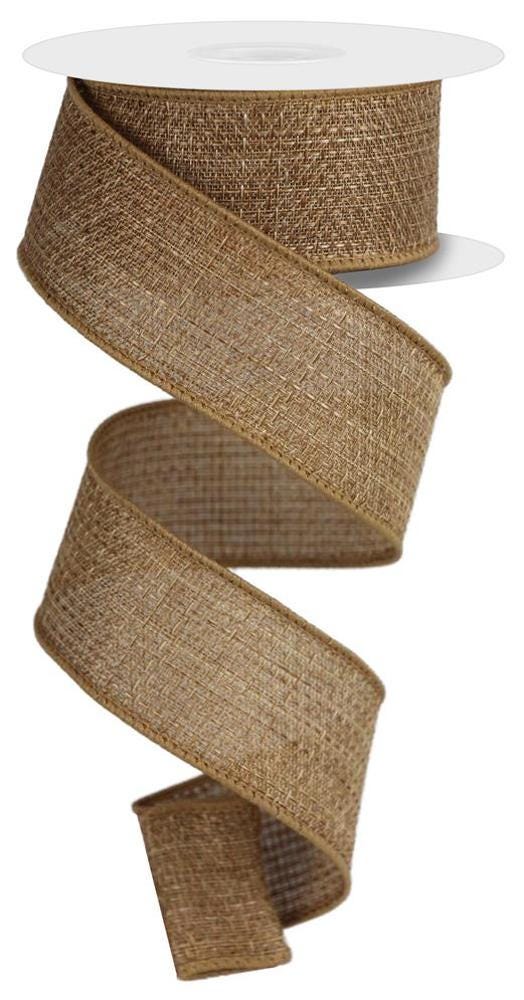 Cross Pattern  Royal Burlap Wired Ribbon by RG Ribbon  1.5" x 10 Yards, Wreath Ribbon, Craft Supplies