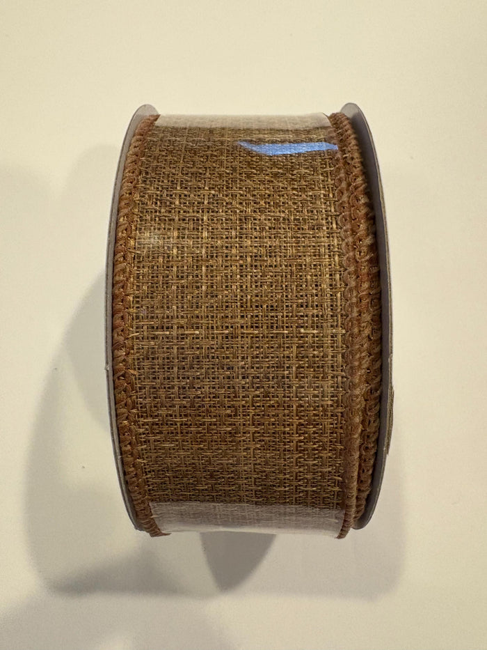 Cross Pattern  Royal Burlap Wired Ribbon by RG Ribbon  1.5" x 10 Yards, Wreath Ribbon, Craft Supplies