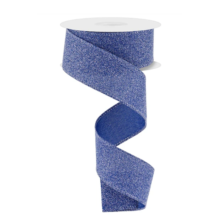 Crystal Shine Blue Wired Ribbon by RG Ribbon – 1.5" x 10 yards