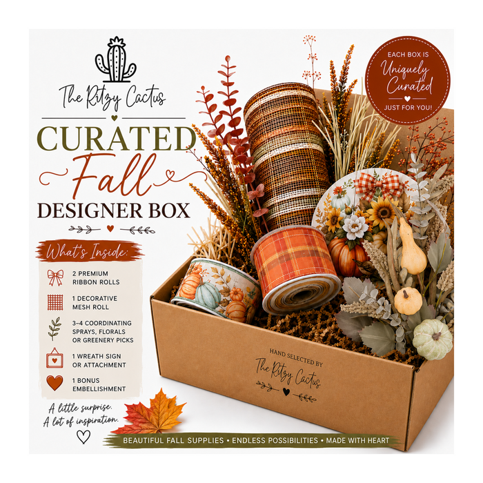 Curated Fall Designer Supply  Box | Premium Wreath Making Supplies