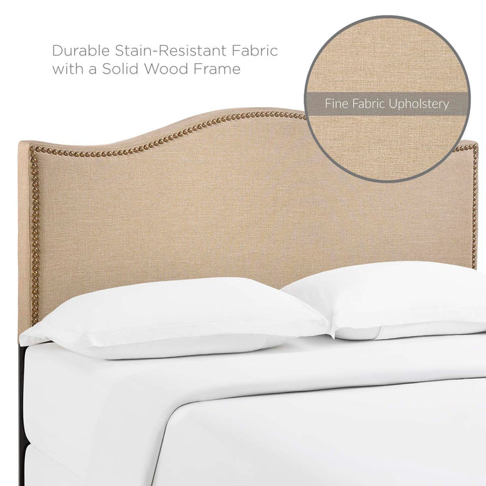Curl Nailhead Upholstered Headboard