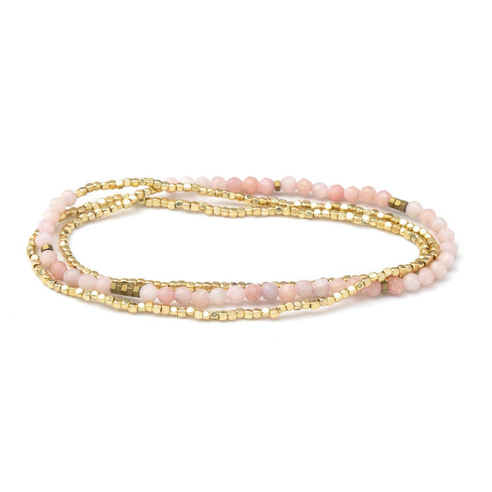 Delicate Stone Bracelet: Pink Opal/Stone of Renewal