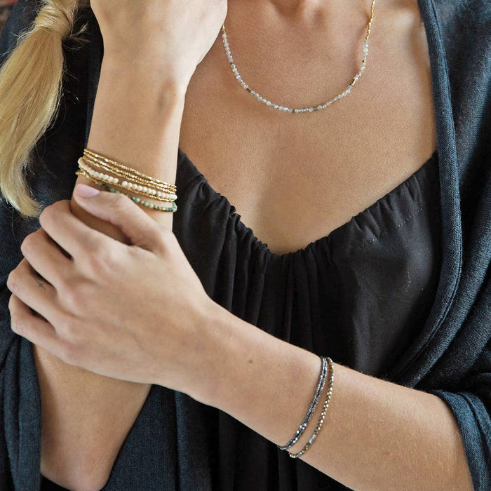 Delicate Stone Bracelet: Pink Opal/Stone of Renewal