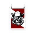 Diver Down Poster - Apedes Flags and Banners