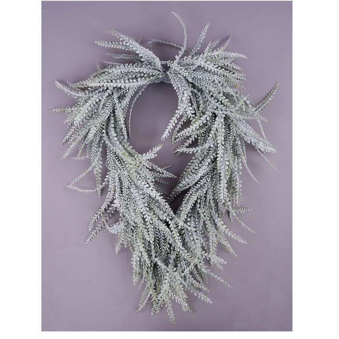 Draped Button Fern Base 26"L x 17"W, Wreath Form, Craft Supplies, DIY Crafts