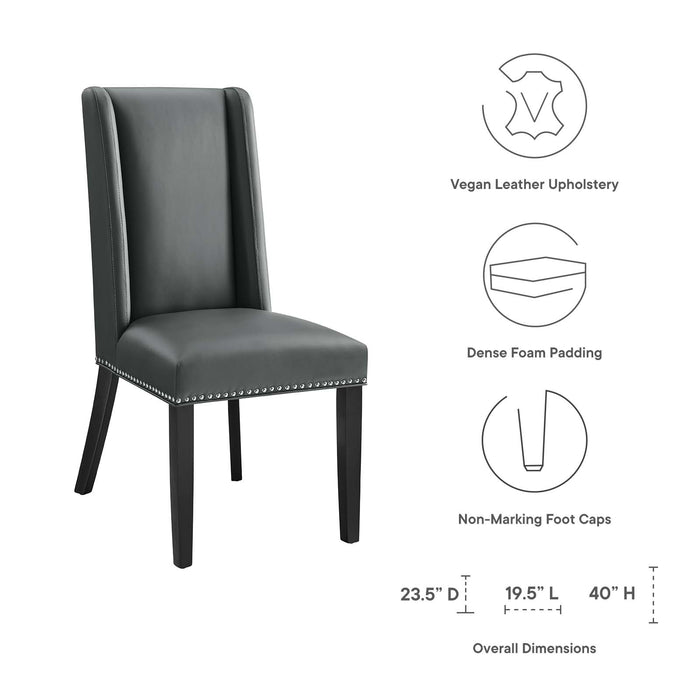 Duchess Button Tufted Fabric Dining Chair