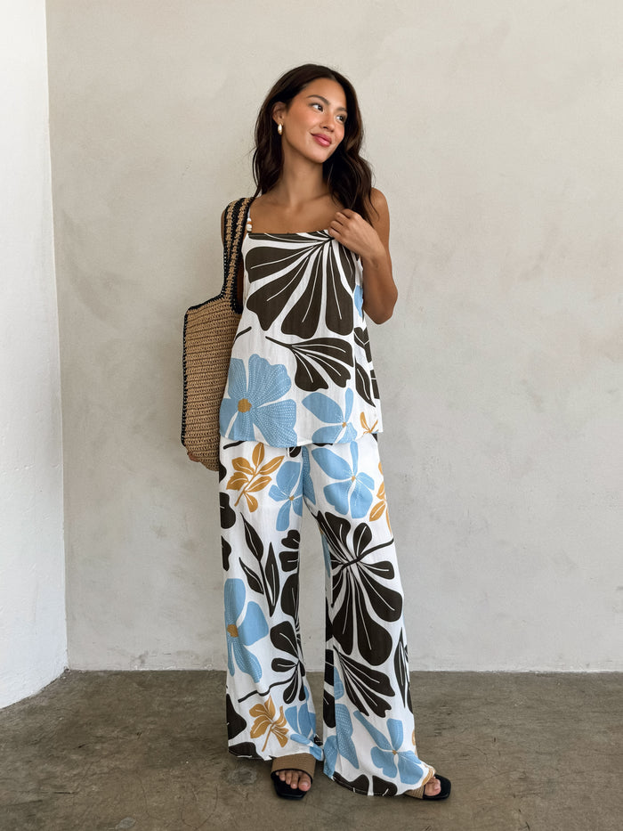 Etra Floral Wide Leg Pants - Final Sale - Stitch And Feather