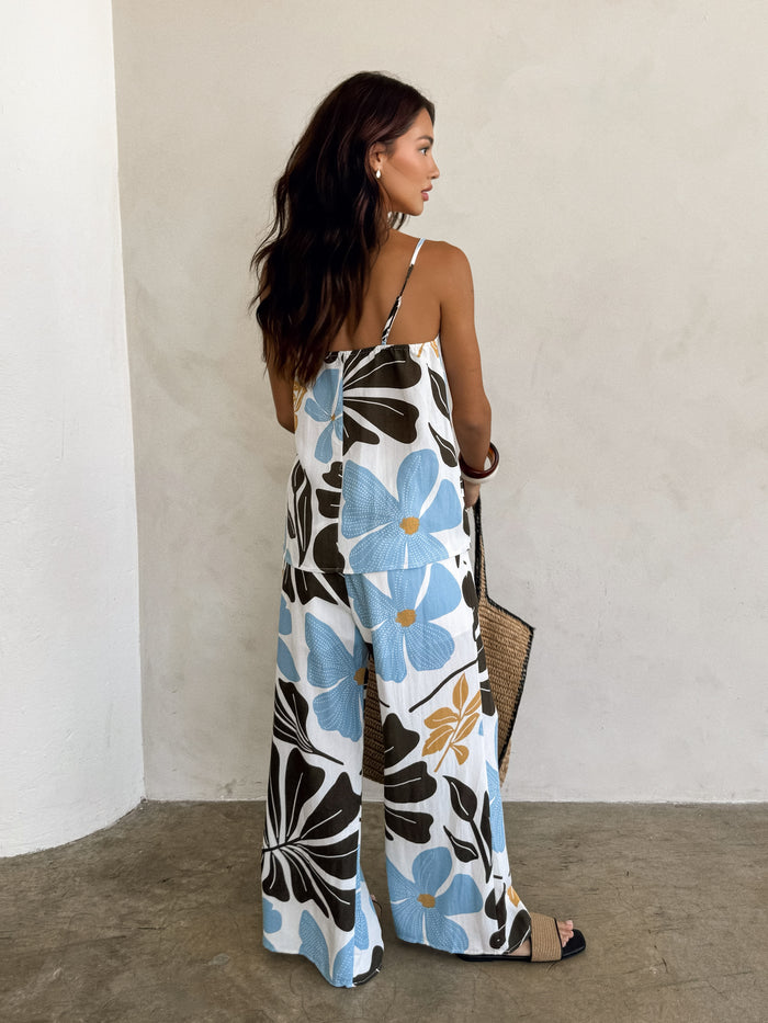 Etra Floral Wide Leg Pants - Final Sale - Stitch And Feather