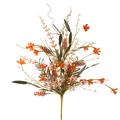 Fabric Flower Rust Off White Spray| Stem Embellishment | DIY Wreath Supply