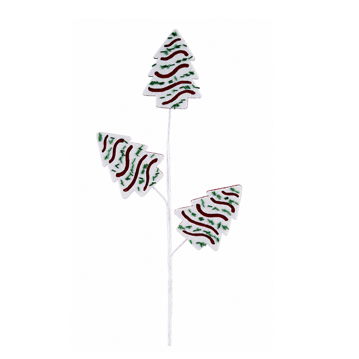 Felt Bead Christmas Tree Cake Spray 27"  Holiday Wreath Embellishment