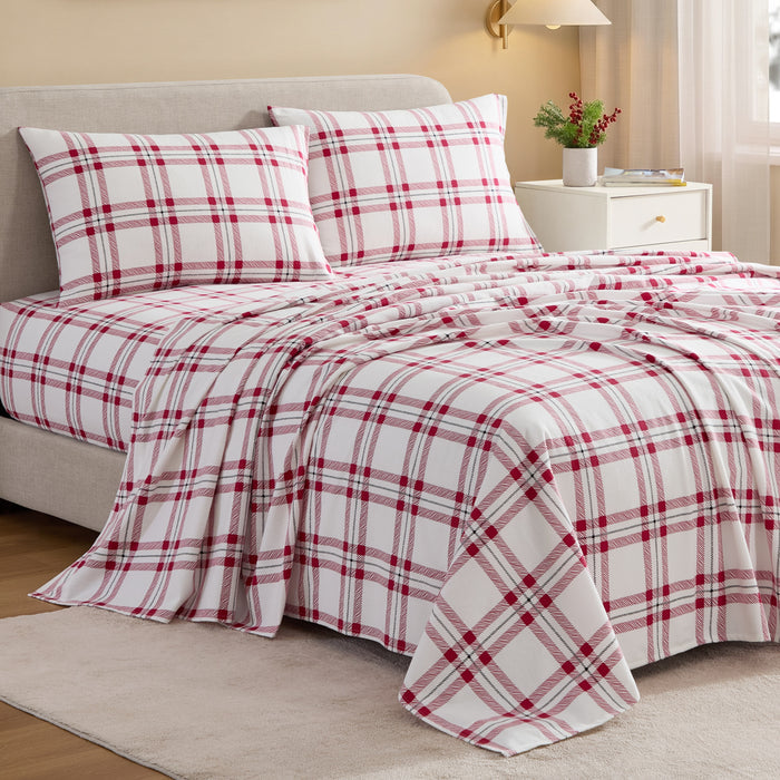 Twin / Cranberry Plaid