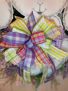 Floppy-Eared Bunny Easter Wreath - 29x22 Inches – One-of-a-Kind Spring Décor