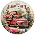 Flower Truck Sign, Wreath Sign, Home Decor