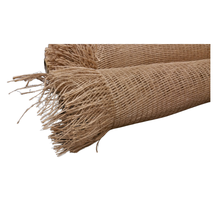 Frayed Edge Natural Mesh -10 inches x 10yards, Wreath Maker Mesh